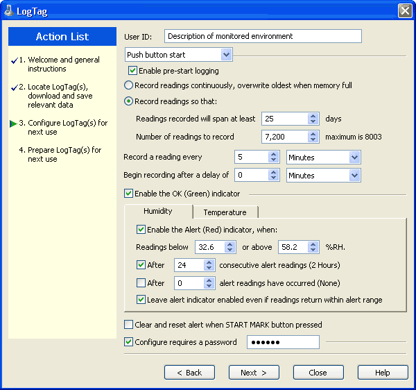 Logtaga Screenshot Config Logtag Temperature Loggers