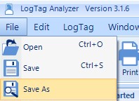 Logtag File Save As Logtag Temperature Loggers